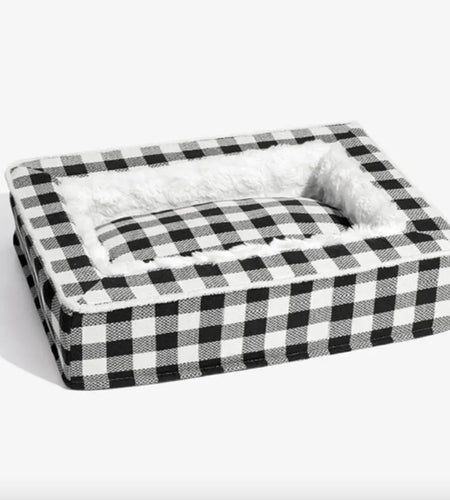 Classic Plaid Pet Bed (Removable & Washable)