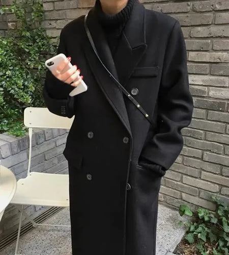 Campus Chic Wool Coat