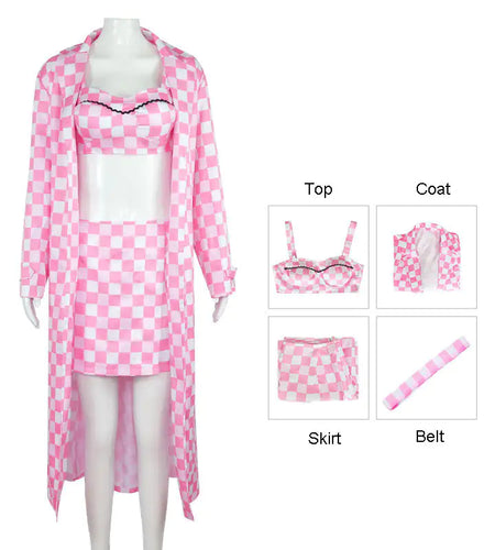 Barbie Square Pattern Outfit