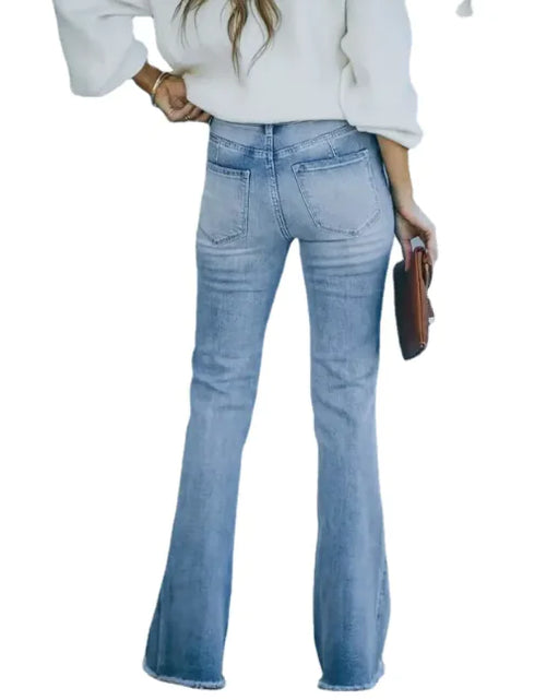 Load image into Gallery viewer, Elevate Slim Flare High-Waist Jeans
