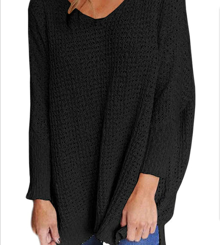 Winter V-neck Sweater Knitwear