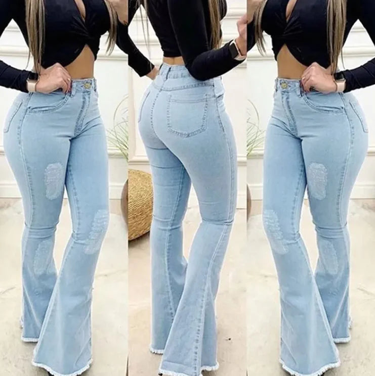 Sexy Slim Flared Trousers