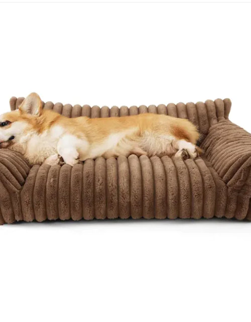 Load image into Gallery viewer, Large Washable Fluffy Orthopedic Soft Dog Pillow Dog Sofa Bed-Snoozy Dream
