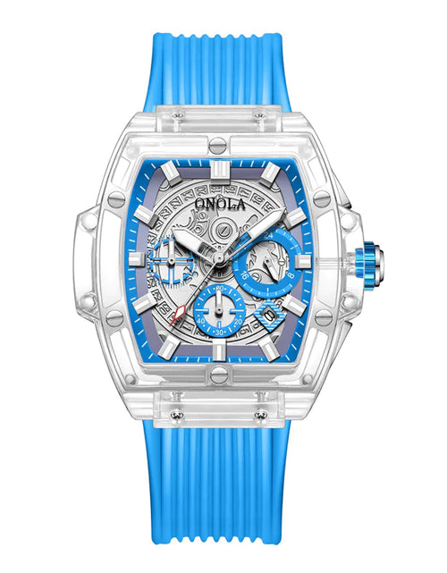 Load image into Gallery viewer, Men's watch with transparent case

