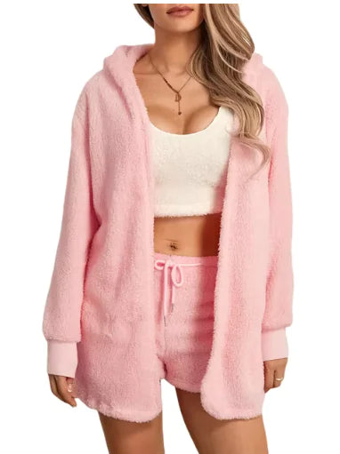 Load image into Gallery viewer, Women&#39;s Cozy Plush Loungewear Set
