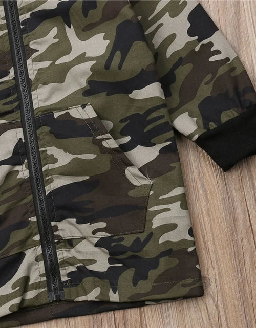 Load image into Gallery viewer, Camouflage Dinosaur Hooded Jacket for Boys

