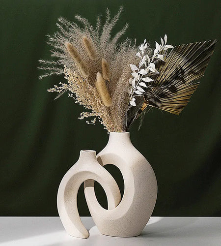 Nordic Ceramic Interlock Vase