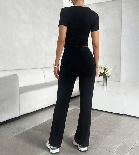 Round Neck Casual Set
