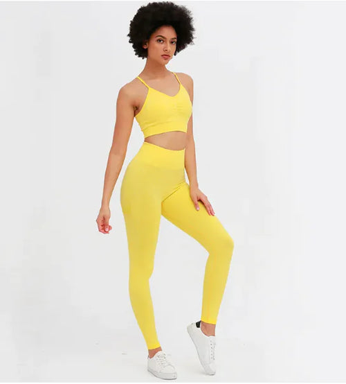 Load image into Gallery viewer, Peach Fit Yoga Pants
