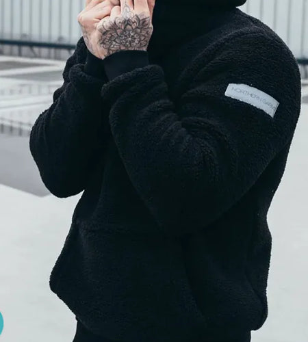 Men's Jacket Fashion Hooded Plush Sweater