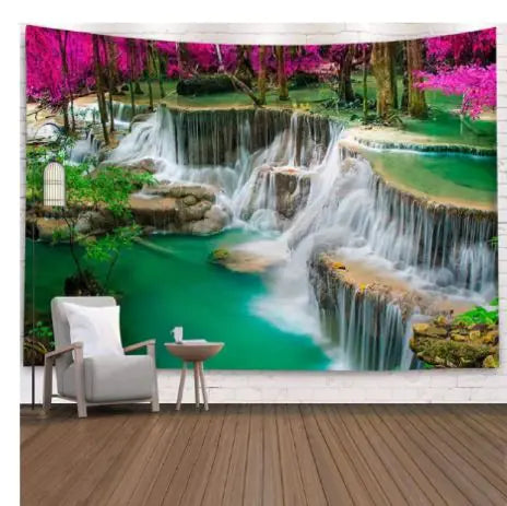 Load image into Gallery viewer, Natural Scenery Printed Hanging Cloth Decoration
