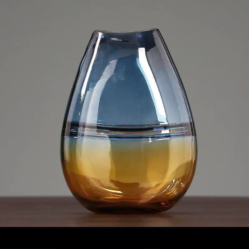 Modern Gradient Light Luxury Minimalist Glass Vase