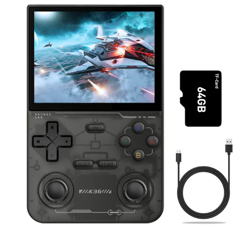 Load image into Gallery viewer, K36 Retro Handheld Game Console 500 nit 3.5 Inch IPS Screen with 16000 Video Games Emulator for PS1/PSP/DC/N64/SS
