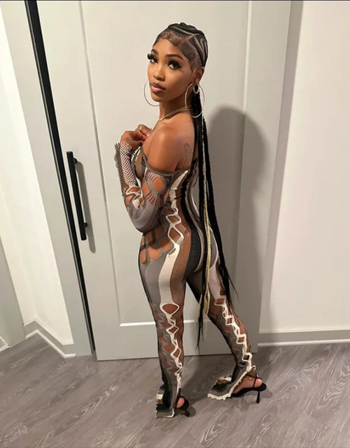 Load image into Gallery viewer, (Free Shipping)(Tariffs included in price) Sexy Hollowed Out Long Sleeve Jumpsuit Women's Romper Slim Off Shoulder Playsuit
