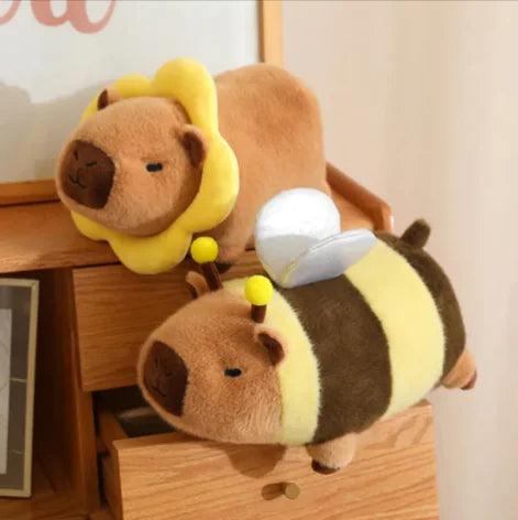 Load image into Gallery viewer, Toast Capybara Plush Doll - Bee Transformation Edition
