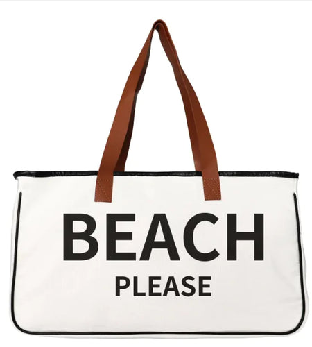 Women's Cotton Linen Canvas Beach Bag