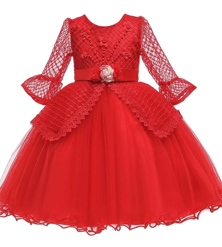 Long Sleeve Elegant Hollow Dress