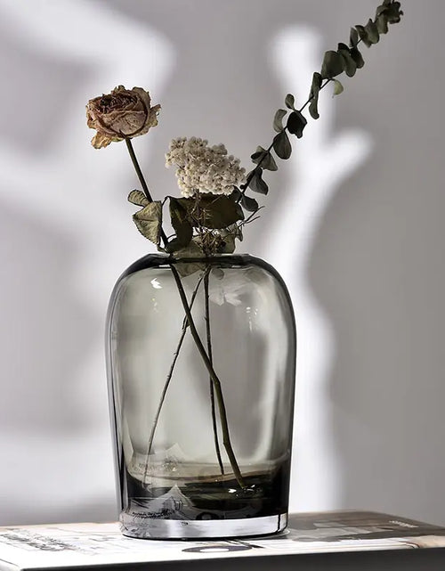 Load image into Gallery viewer, European Style Simple Vase Creative INS Glass Flower Ware
