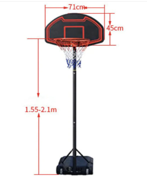 Load image into Gallery viewer, Adjustable Outdoor Basketball Hoop for Teens and Kids
