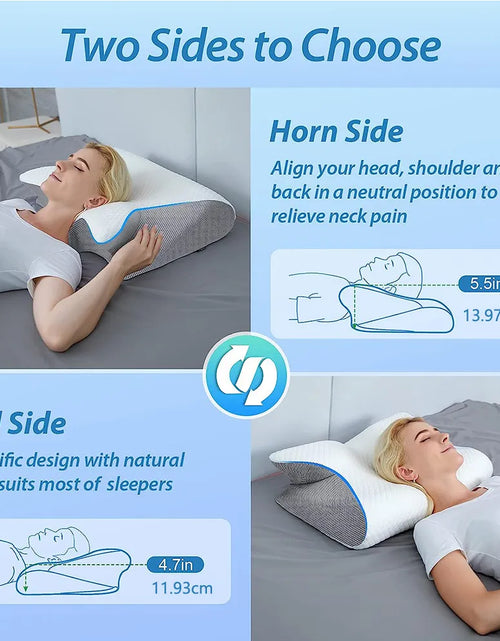 Load image into Gallery viewer, Memory Foam Cervical Support Pillow
