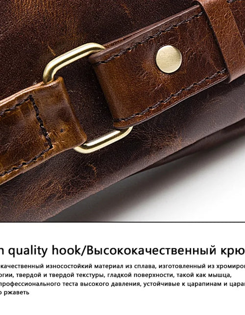 Load image into Gallery viewer, Men&#39;s Waist Genuine Leather Bag
