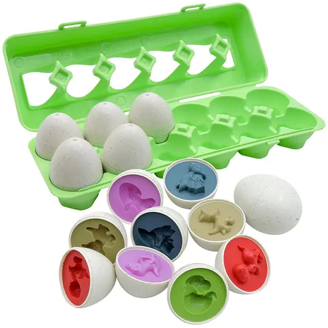 Baby Learning Educational Toy Smart Egg Toy Games Shape Matching Sorters Toys Montessori Eggs Toys For Kids Children 2 3 4 Years