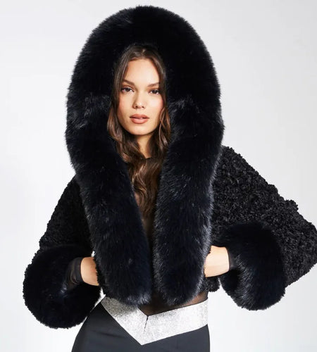 Women's New Fall Winter Hooded Fur Collar Coat