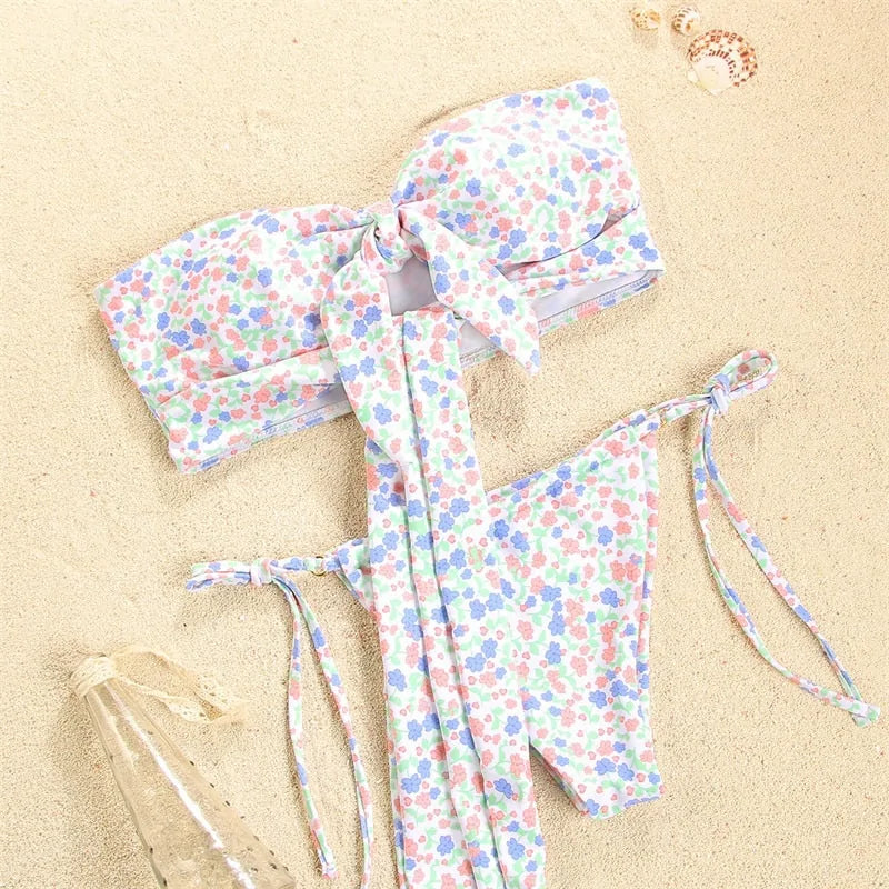 Hollow Out Bikini Set