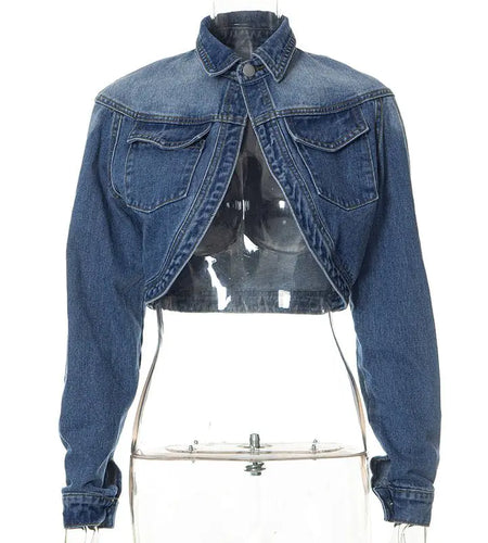 Cropped Denim Jacket Women
