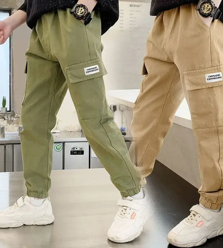 Boys Cargo Pants Spring Autumn