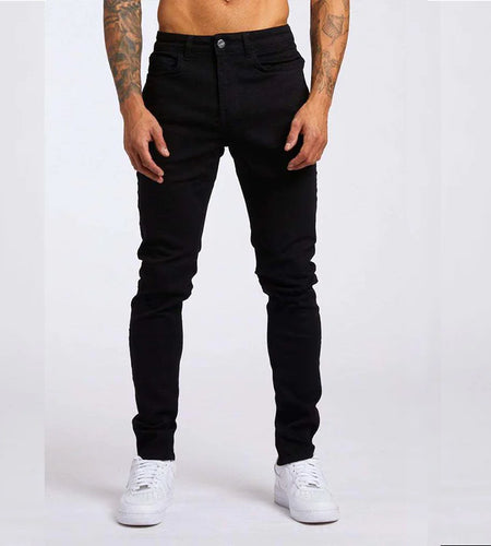 Men's Slim Fit High Waist Jeans