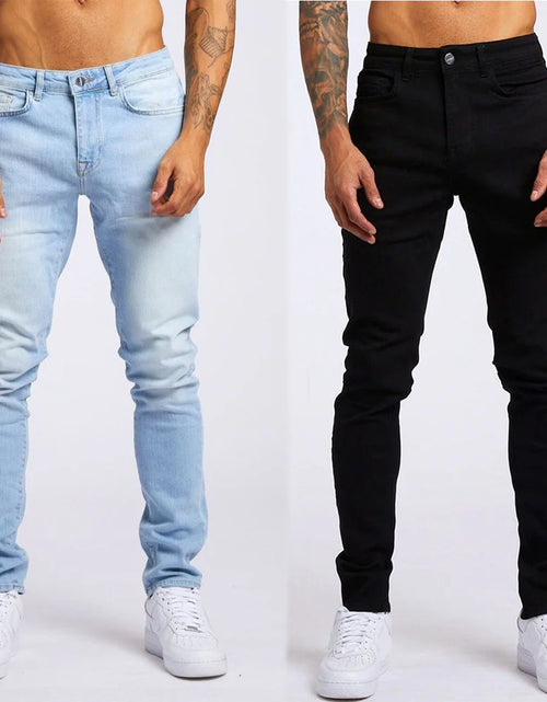 Load image into Gallery viewer, Men's Slim Fit High Waist Jeans
