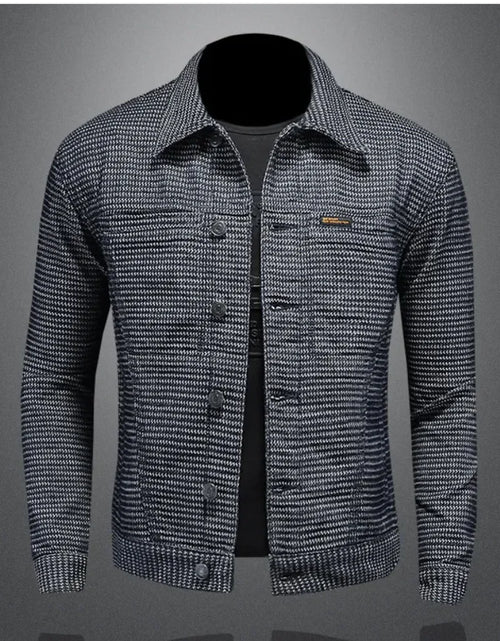 Load image into Gallery viewer, Men's Casual Denim Motorcycle Jacket
