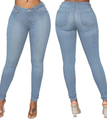 High Elastic Women Skinny Jeans