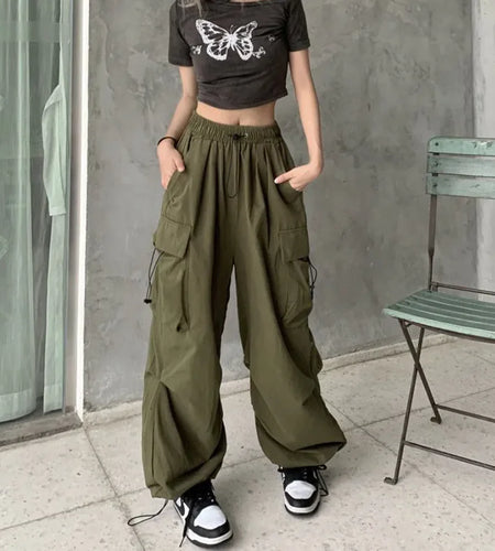 High Waist Cargo Pants