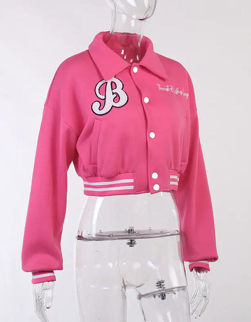 Load image into Gallery viewer, Embroidered Varsity Jacket: &quot;B&quot;
