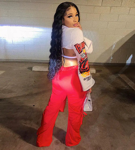 Speed Racing Cropped Knit Turtleneck Top