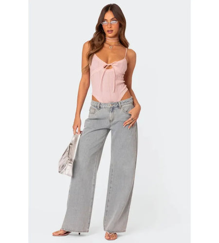 Women's Retro Printed Jeans