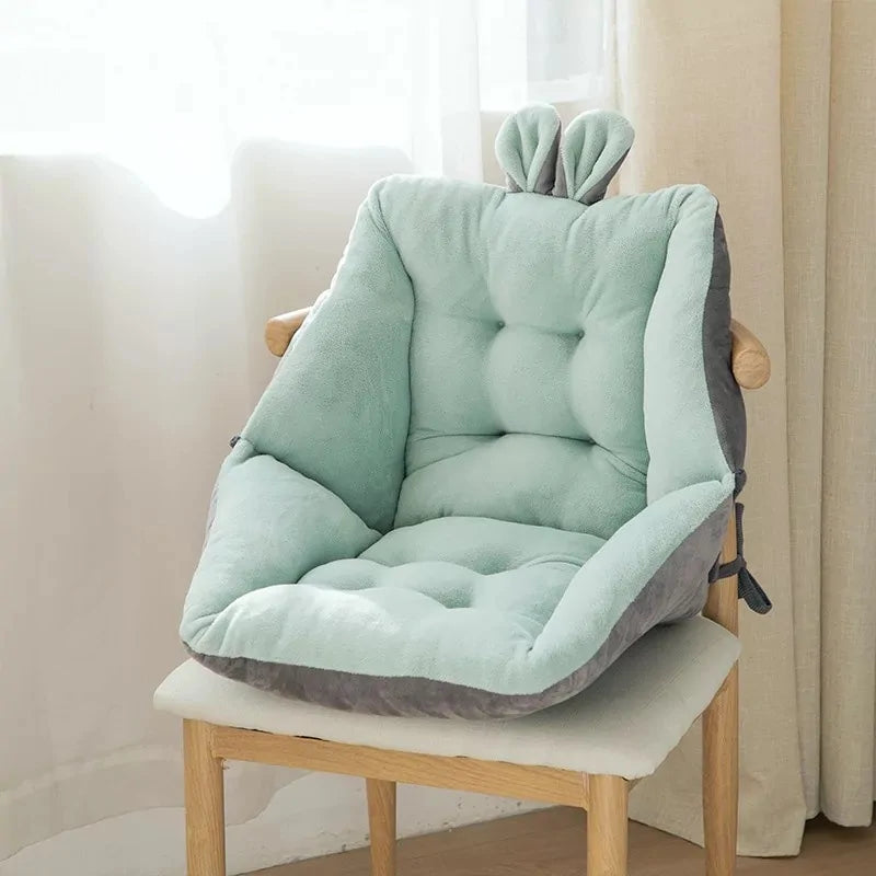 Thick Winter Plush Cushion Backrest Chair Seat