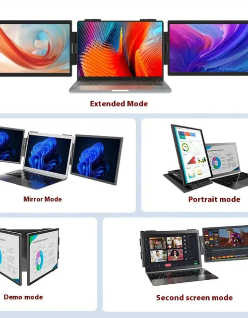 Load image into Gallery viewer, 14-inch Dual-screen Portable Monitor Laptop
