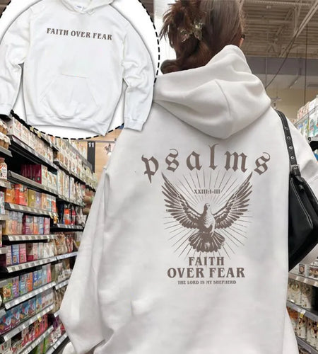 Hoodie Bible Scripture Pattern Girly Style Sweatshirt