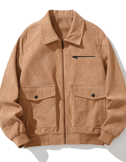 Load image into Gallery viewer, Men's Double Pocket Corduroy Jacket
