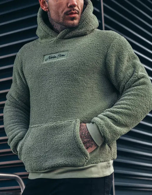 Load image into Gallery viewer, Men's Jacket Fashion Hooded Plush Sweater
