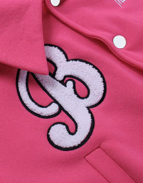 Load image into Gallery viewer, Embroidered Varsity Jacket: &quot;B&quot;
