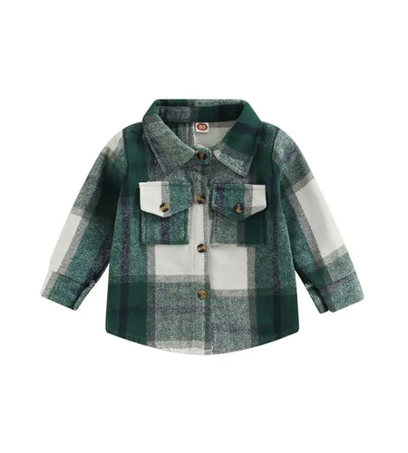 Toddler Plaid Patchwork Long Sleeve