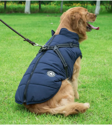 Reflective Waterproof Dog Coat for Autumn and Winter
