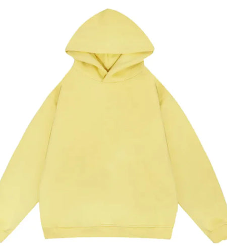 Loose All-matching Solid Color Sports Pullover Hooded Sweater Men