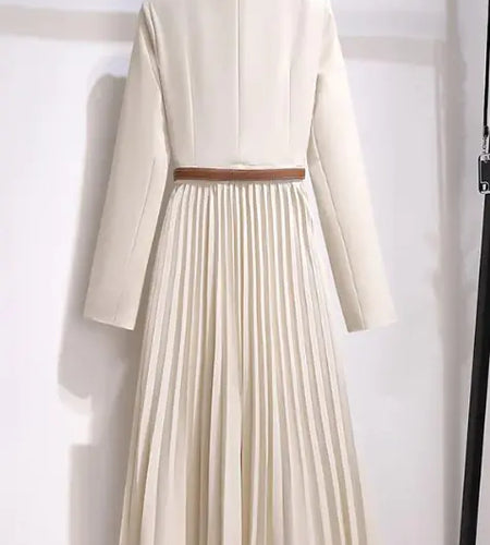 French V-neck Suit Dress