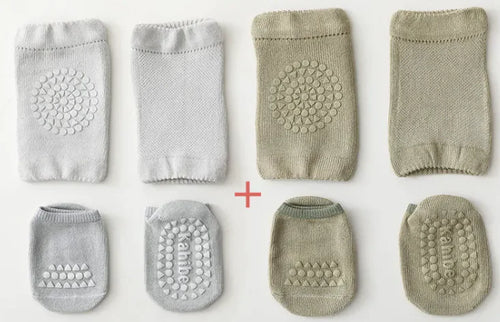 Load image into Gallery viewer, Baby Anti-Fall Knee Pad Crawling Suit – Soft &amp; Protective
