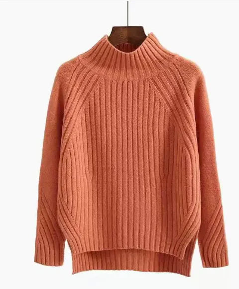 Load image into Gallery viewer, Turtleneck Pullover Long-Sleeved Sweater
